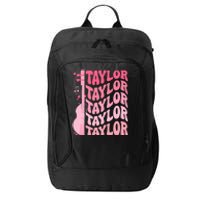 Girl Retro Taylor First Name Personalized Groovy 80S City Backpack