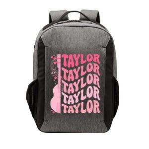 Girl Retro Taylor First Name Personalized Groovy 80S Vector Backpack