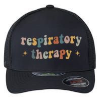 Groovy Respiratory Therapy RT therapist funny RT Care Week Flexfit Unipanel Trucker Cap