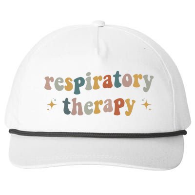 Groovy Respiratory Therapy RT therapist funny RT Care Week Snapback Five-Panel Rope Hat