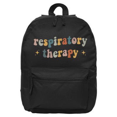 Groovy Respiratory Therapy RT therapist funny RT Care Week 16 in Basic Backpack