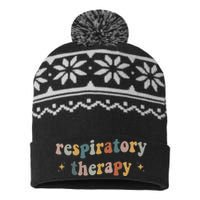 Groovy Respiratory Therapy RT therapist funny RT Care Week USA-Made Snowflake Beanie