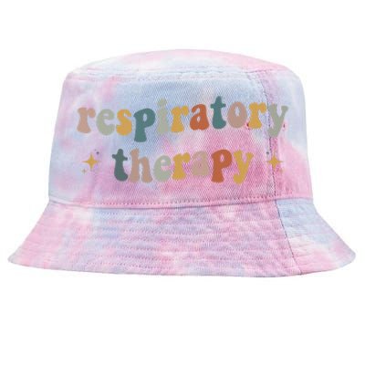 Groovy Respiratory Therapy RT therapist funny RT Care Week Tie-Dyed Bucket Hat