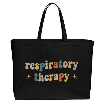 Groovy Respiratory Therapy RT therapist funny RT Care Week Cotton Canvas Jumbo Tote