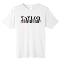 Girl Retro Taylor First Name Cat Kittens Personalized Groovy Tall Fusion ChromaSoft Performance T-Shirt