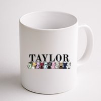 Girl Retro Taylor First Name Cat Kittens Personalized Groovy Coffee Mug