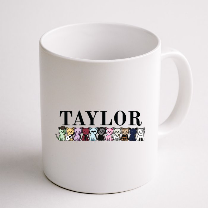 Girl Retro Taylor First Name Cat Kittens Personalized Groovy Coffee Mug