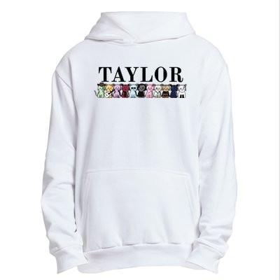 Girl Retro Taylor First Name Cat Kittens Personalized Groovy Urban Pullover Hoodie