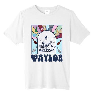 Girl Retro Taylor First Name Personalized Tall Fusion ChromaSoft Performance T-Shirt