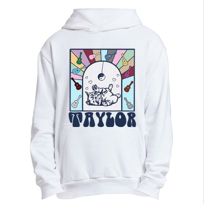 Girl Retro Taylor First Name Personalized Urban Pullover Hoodie