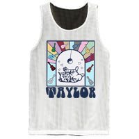 Girl Retro Taylor First Name Personalized Mesh Reversible Basketball Jersey Tank