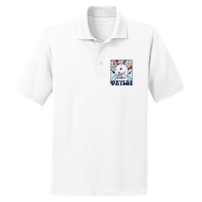 Girl Retro Taylor First Name Personalized PosiCharge RacerMesh Polo