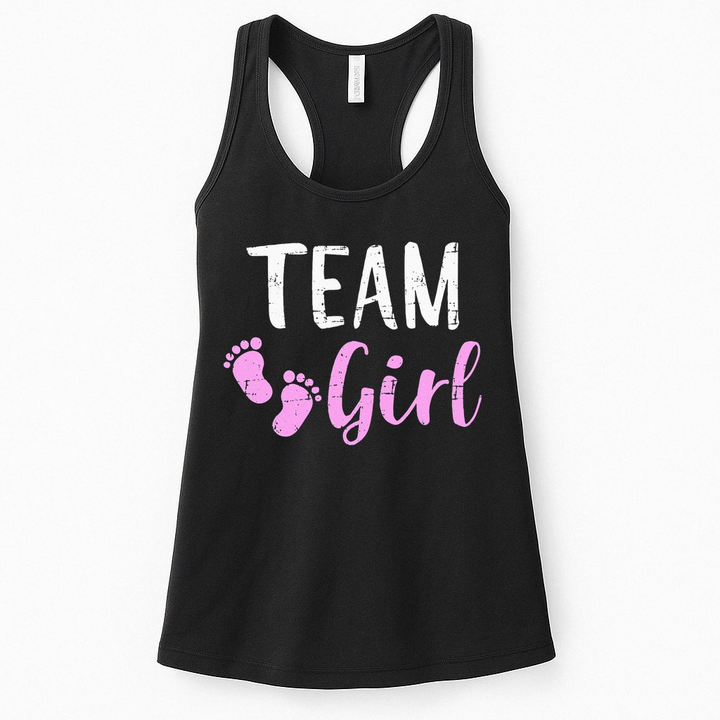 Gender reveal team matching family baby party supplies Womens Tank Top