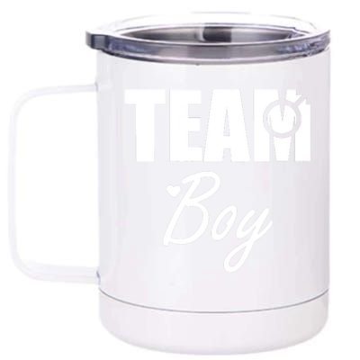 Gender Reveal Team Gender Reveal Baby Shower 12 oz Stainless Steel Tumbler Cup