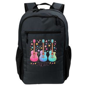 Girl Retro Taylor First Name Personalized Groovy 80S Pink Daily Commute Backpack