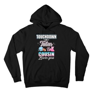 Gender Reveal Touchdowns Or Tutus Cousin Matching Baby Party Hoodie