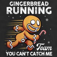 Gingerbread Running Team Christmas Cookie Funny Baking Cool Comfort Performance Bucket Hat