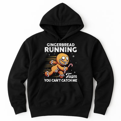 Gingerbread Running Team Christmas Cookie Funny Baking Hoodie