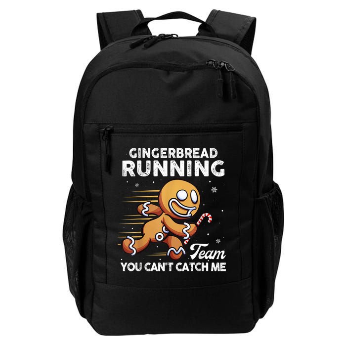 Gingerbread Running Team Christmas Cookie Funny Baking Backpack