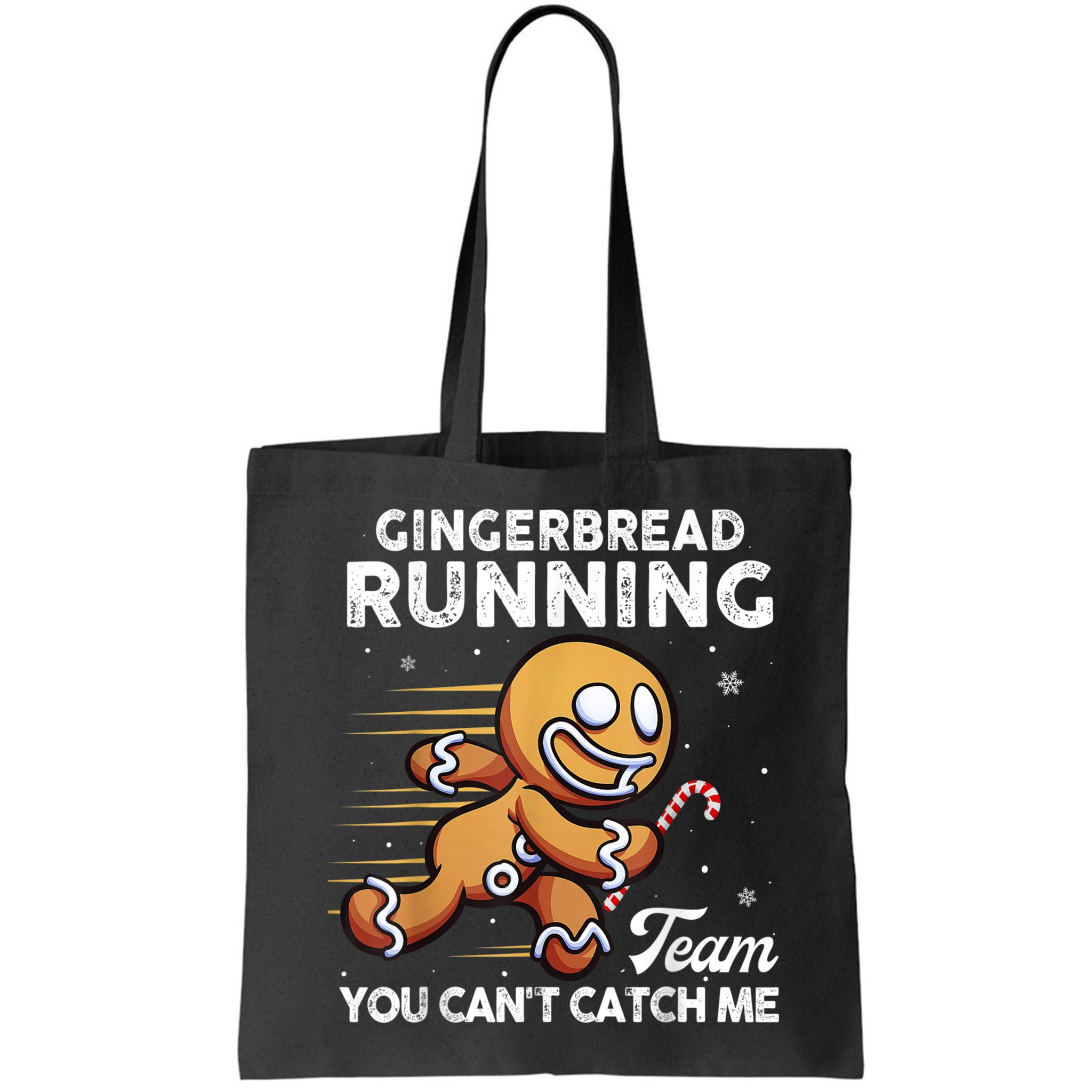 Gingerbread Running Team Christmas Cookie Funny Baking Bag
