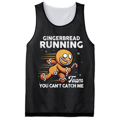 Gingerbread Running Team Christmas Cookie Funny Baking Mesh Reversible Basketball Jersey Tank