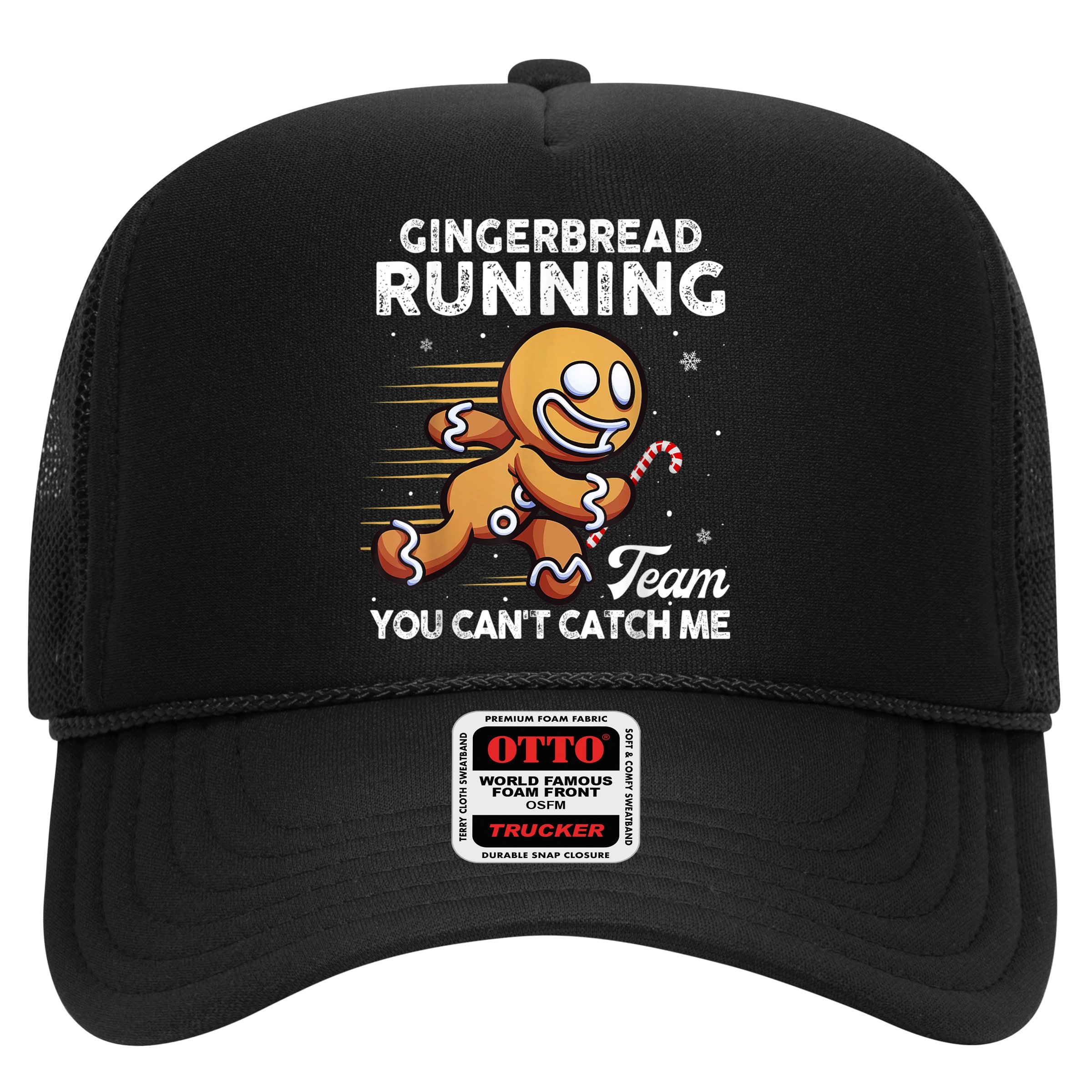 Gingerbread Running Team Christmas Cookie Funny Baking Hat