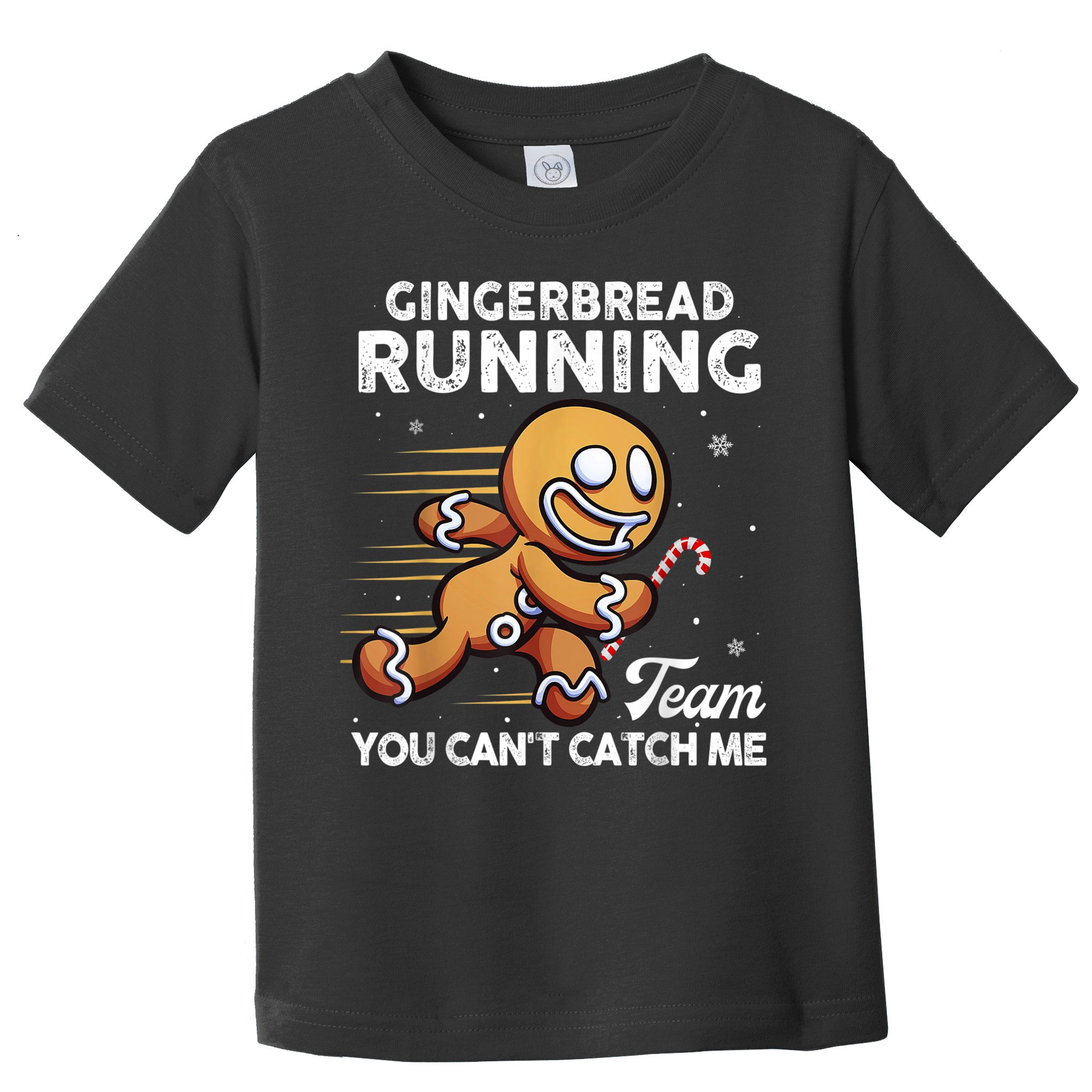 Gingerbread Running Team Christmas Cookie Funny Baking Toddler T-Shirt