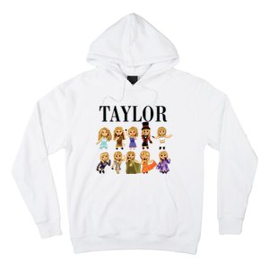 Girl Retro Taylor First Name Personalized Groovy Bday Hoodie