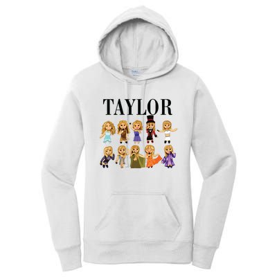 Girl Retro Taylor First Name Personalized Groovy Bday Women's Pullover Hoodie