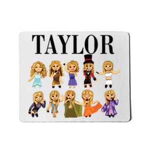 Girl Retro Taylor First Name Personalized Groovy Bday Mousepad