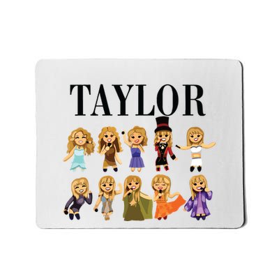 Girl Retro Taylor First Name Personalized Groovy Bday Mousepad