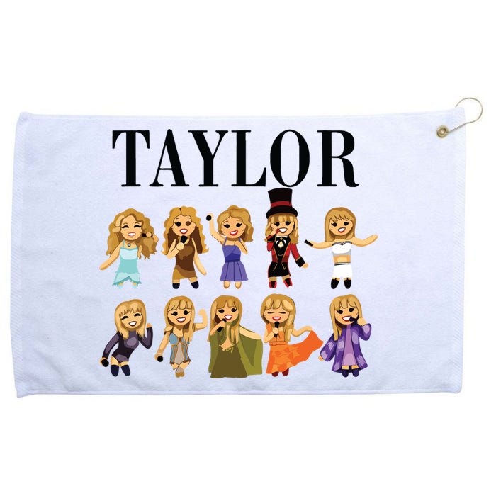 Girl Retro Taylor First Name Personalized Groovy Bday Grommeted Golf Towel