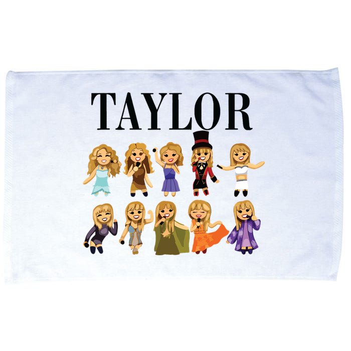 Girl Retro Taylor First Name Personalized Groovy Bday Microfiber Hand Towel