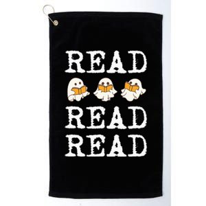 Ghost Reading Teacher Halloween Platinum Collection Golf Towel