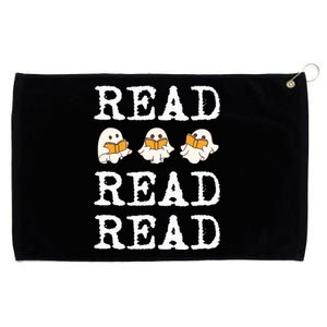 Ghost Reading Teacher Halloween Grommeted Golf Towel