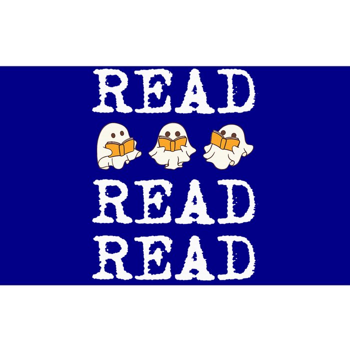 Ghost Reading Teacher Halloween Bumper Sticker