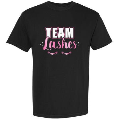 Gender reveal team lashes matching family baby party Garment-Dyed Heavyweight T-Shirt