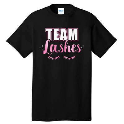 Gender reveal team lashes matching family baby party Tall T-Shirt