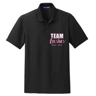 Gender reveal team lashes matching family baby party Dry Zone Grid Polo