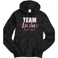 Gender reveal team lashes matching family baby party Tie Dye Hoodie