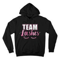 Gender reveal team lashes matching family baby party Tall Hoodie