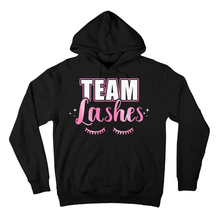 Gender reveal team lashes matching family baby party Tall Hoodie