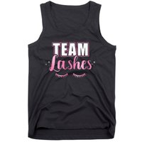 Gender reveal team lashes matching family baby party Tank Top