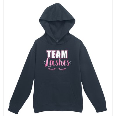 Gender reveal team lashes matching family baby party Urban Pullover Hoodie