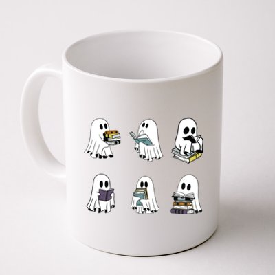 Ghost Reading Teacher Halloween Librarian Bookworm Coffee Mug