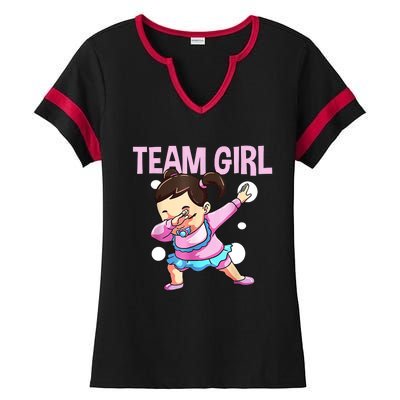 Gender Reveal Team Pink Team Team Girl Matching Family Baby Party Ladies Halftime Notch Neck Tee