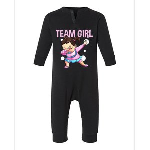 Gender Reveal Team Pink Team Team Girl Matching Family Baby Party Infant Fleece One Piece