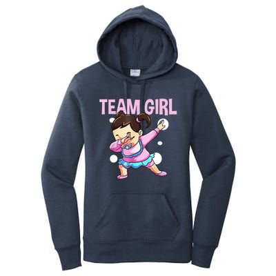 Gender Reveal Team Pink Team Team Girl Matching Family Baby Party Women's Pullover Hoodie