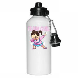 Gender Reveal Team Pink Team Team Girl Matching Family Baby Party Aluminum Water Bottle