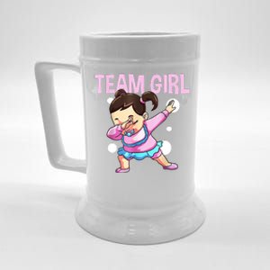 Gender Reveal Team Pink Team Team Girl Matching Family Baby Party Beer Stein